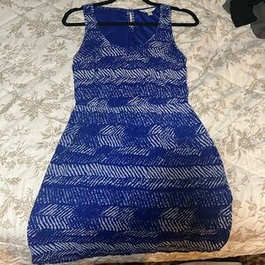 Charming Charlie, Size S, Blue with white design